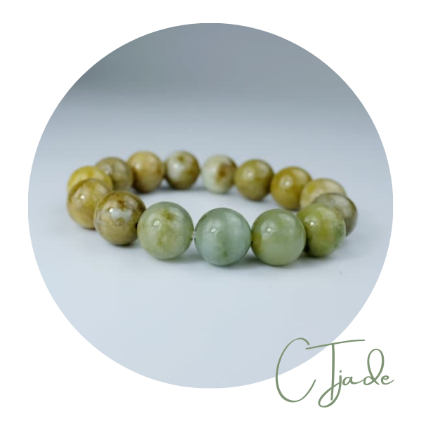 2105104 Trang sức phong thủy hộ mệnh CTjade vòng tay đá Cẩm thạch thiên nhiên